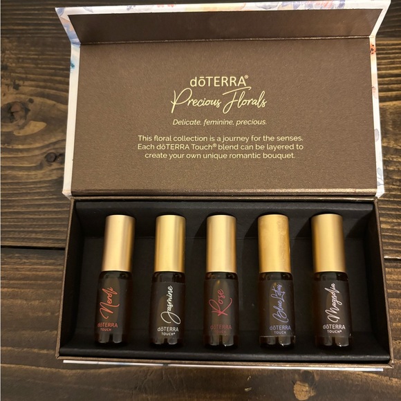 Doterra Floral Essential Oils Set with Gold Caps - Picture 1 of 4